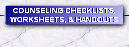 CLIENT CHECKLIST, WORKSHEETS, & HANDOUTS